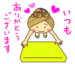 sticker of a young girl sticker #12672309