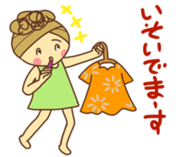 sticker of a young girl sticker #12672310