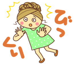 sticker of a young girl sticker #12672312