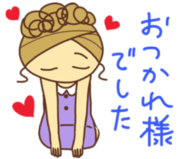 sticker of a young girl sticker #12672315