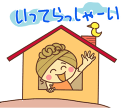 sticker of a young girl sticker #12672317