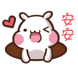 ChiBi Rabbit HappyLife2 sticker #12673406