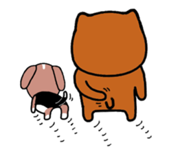 Dog large teacher & beagle dog sticker #12673570