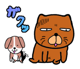 Dog large teacher & beagle dog sticker #12673581