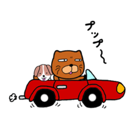 Dog large teacher & beagle dog sticker #12673583