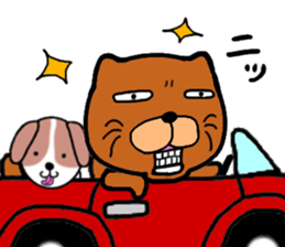 Dog large teacher & beagle dog sticker #12673584