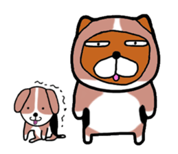 Dog large teacher & beagle dog sticker #12673595