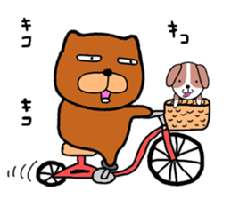 Dog large teacher & beagle dog sticker #12673596