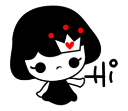 cute little princess sticker #12675350