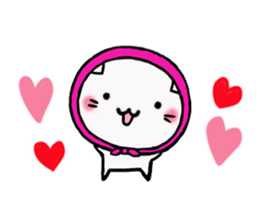 The cat which was covered with a bandana sticker #12675759