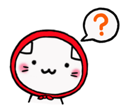 The cat which was covered with a bandana sticker #12675762