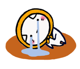 The cat which was covered with a bandana sticker #12675768