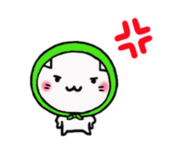 The cat which was covered with a bandana sticker #12675769