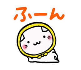 The cat which was covered with a bandana sticker #12675774