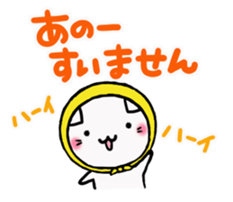 The cat which was covered with a bandana sticker #12675783