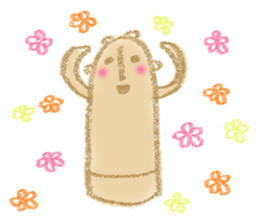 warmly haniwa (clay figure) sticker #12675994