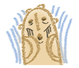 warmly haniwa (clay figure) sticker #12675995