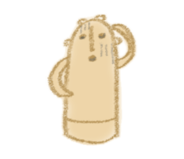 warmly haniwa (clay figure) sticker #12675998