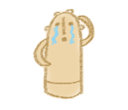 warmly haniwa (clay figure) sticker #12676008