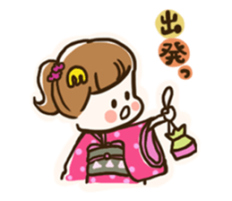 A kimono, sticker 3 sticker #12676017