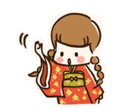 A kimono, sticker 3 sticker #12676029