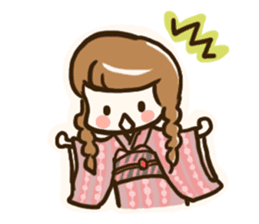 A kimono, sticker 3 sticker #12676038
