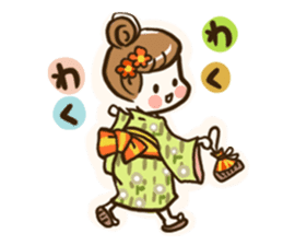 A kimono, sticker 3 sticker #12676041