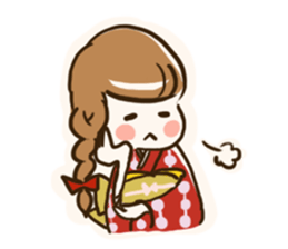 A kimono, sticker 3 sticker #12676043