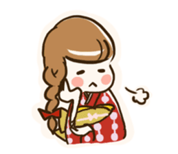 A kimono, sticker 3 sticker #12676043