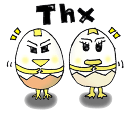 Boiled egg,duck egg and chicken egg sticker #12676455