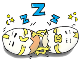 Boiled egg,duck egg and chicken egg sticker #12676458