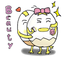 Boiled egg,duck egg and chicken egg sticker #12676464