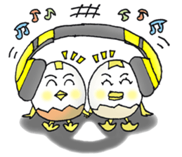 Boiled egg,duck egg and chicken egg sticker #12676467