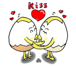 Boiled egg,duck egg and chicken egg sticker #12676469