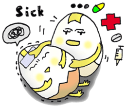 Boiled egg,duck egg and chicken egg sticker #12676470