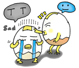 Boiled egg,duck egg and chicken egg sticker #12676482