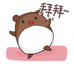 Small hamster Apollo sticker #12676895