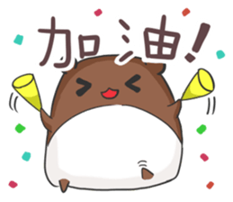 Small hamster Apollo sticker #12676897