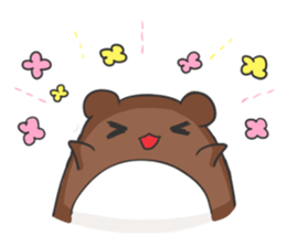 Small hamster Apollo sticker #12676898