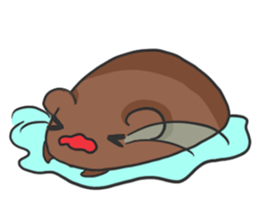 Small hamster Apollo sticker #12676907