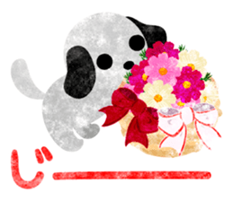 Sticker of pretty cute dogs sticker #12677207