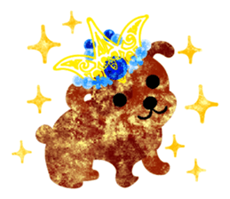 Sticker of pretty cute dogs sticker #12677212