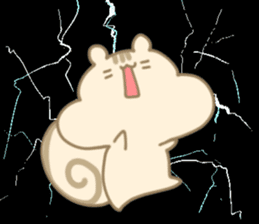 A funny and cute squirrel sticker #12677588