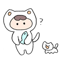 neko no kigurumi to neko sticker #12678175