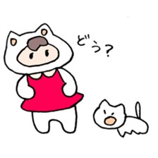 neko no kigurumi to neko sticker #12678193