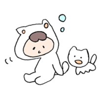 neko no kigurumi to neko sticker #12678194