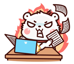 Mee pui pui Office (W) sticker #12678259