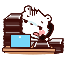 Mee pui pui Office (W) sticker #12678278