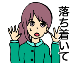 Relaxed and comforting girls stickers. sticker #12678466