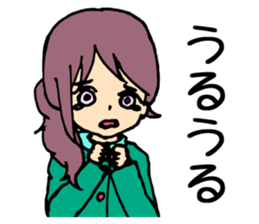 Relaxed and comforting girls stickers. sticker #12678470